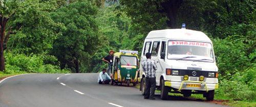 Broken Down Rickshaw