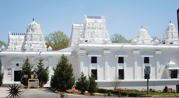 Shiva Vishnu temple in Lanham, Maryland, photo by Docku, licensed under the Creative Commons Attribution-Share Alike 3.0 Unported license. http://commons.wikimedia.org/wiki/User:Docku