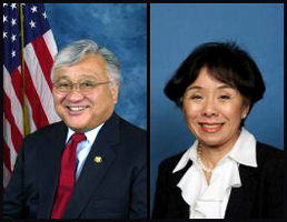 Congressman Mike Honda and Congresswoman Doris Matsui