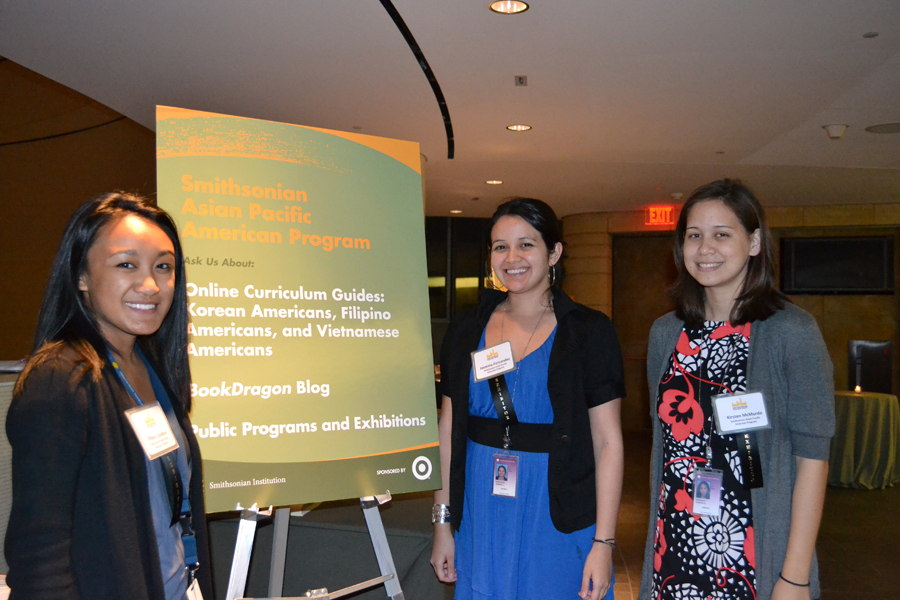 A few of our interns at the APA Program table during Smithsonian Teachers' Night 2011.