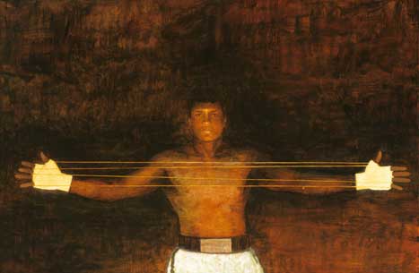 Portrait of Muhammad Ali Henry C. Casselli, Jr. Oil on canvas, 1981 On view at the National Portrait Gallery