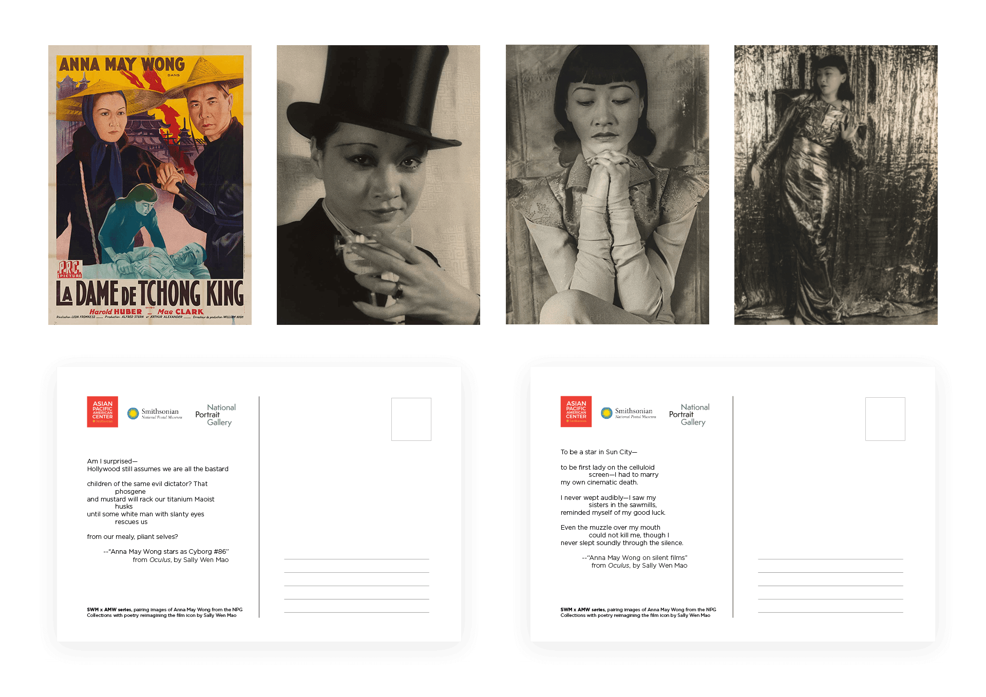 Anna May Wong x Sally Wen Mao Postcard Series - Smithsonian Asian Pacific  American Center